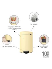 Brabantia Mellow Yellow Pedal Bin NewIcon 20L - Image 2 of 6