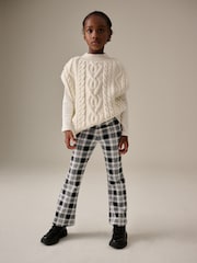 Monochrome Check Flare Leggings (3-16yrs) - Image 2 of 9