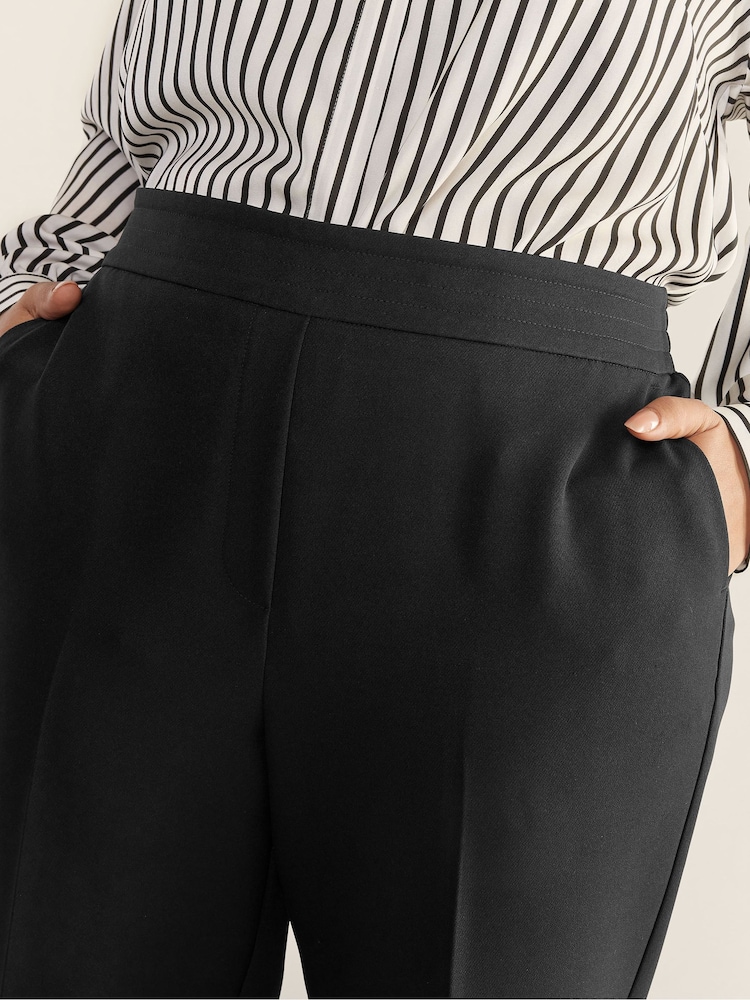Evans Wide Leg Black Ground Trousers - Image 4 of 4