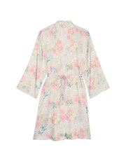 Victoria's Secret Pink Delicate Garden Print Satin Midi Robe - Image 3 of 3