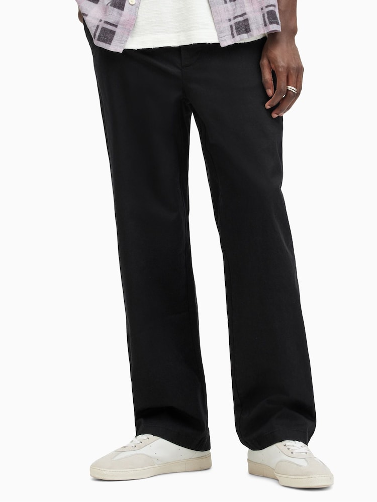AllSaints Black Jovi Trousers - Image 1 of 6 AllSaints Black Jovi Trousers - Image 1 of 6