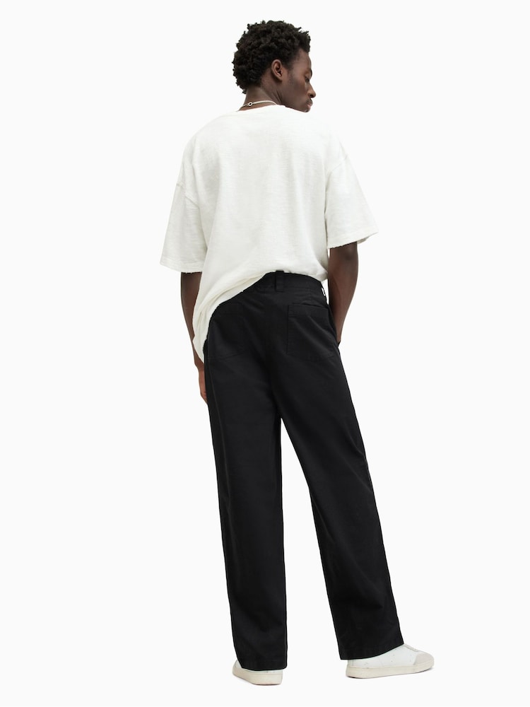 AllSaints Black Jovi Trousers - Image 5 of 6