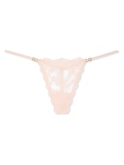 Victoria's Secret Purest Pink G String Lace Knickers - Image 3 of 3