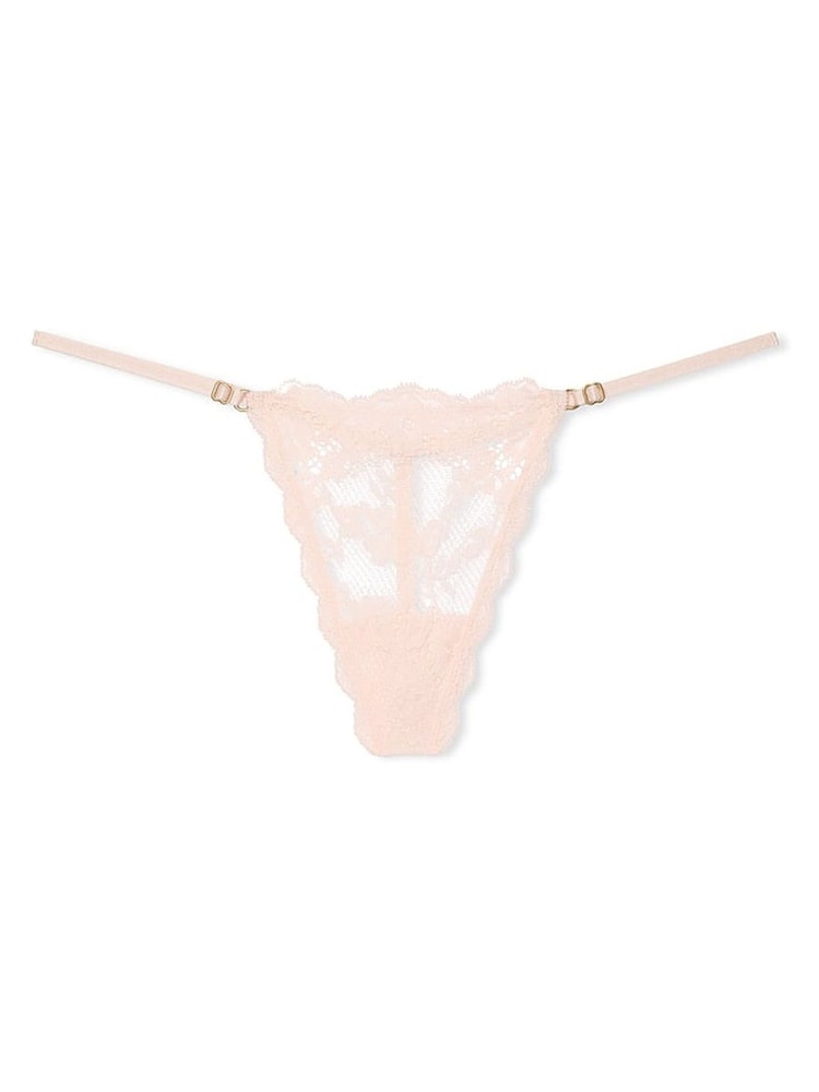 Victoria's Secret Purest Pink G String Lace Knickers - Image 3 of 3