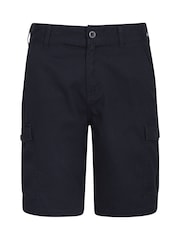 Azul marino - Pantalones cortos cargo para hombre 100% algodón Lakeside de Mountain Warehouse - Imagen 1 de 4