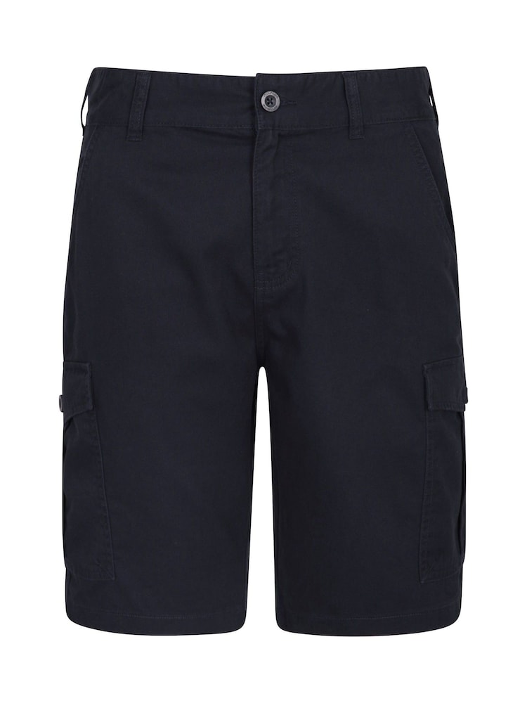Azul marino - Pantalones cortos cargo para hombre 100% algodón Lakeside de Mountain Warehouse - Imagen 1 de 4