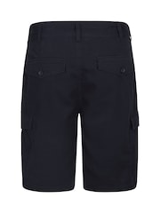Azul marino - Pantalones cortos cargo para hombre 100% algodón Lakeside de Mountain Warehouse - Imagen 4 de 4