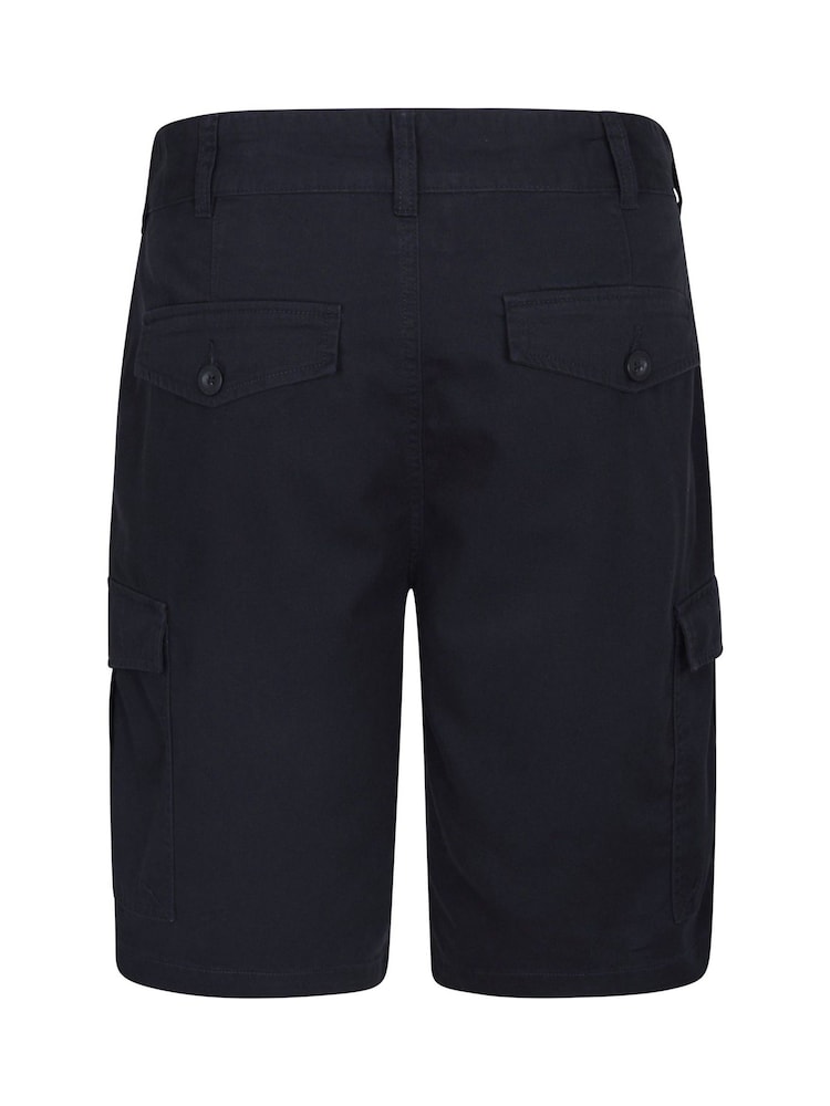 Azul marino - Pantalones cortos cargo para hombre 100% algodón Lakeside de Mountain Warehouse - Imagen 4 de 4
