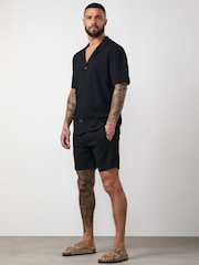 Gym King Black Signature Woven Texture Shorts - Image 1 of 4
