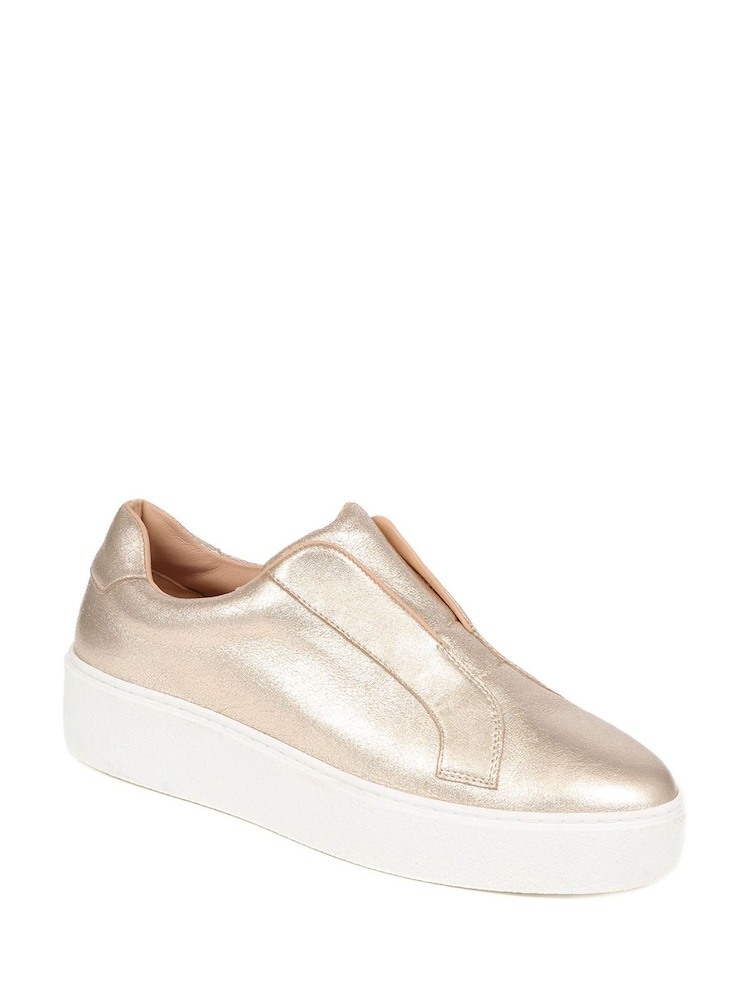 Jones Bootmaker Fernanda Leather Trainers - Image 3 of 6