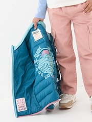 FatFace Poppy Dark Teal Blue Padded Jacket - Image 4 of 6