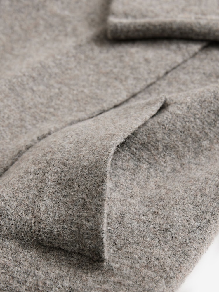 Grey Soft Touch Waterfall Longline Knitted Cardigan Coatigan - Image 6 of 7