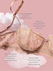 Victoria's Secret Praline Nude Unlined Balcony Lace Bra - Image 6 of 6