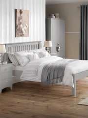 Julian Bowen Grey Barcelona Low Footend Wooden Bed - Image 1 of 2