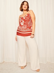 Friends Like These Red Border Strappy Cami Top - Image 2 of 4