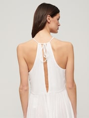Superdry White Embroidered Jumpsuit - Image 4 of 6
