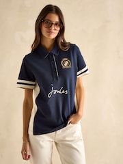 Joules Beaufort Navy Blue Polo Shirt - Image 1 of 6
