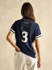 Joules Beaufort Navy Blue Polo Shirt - Image 2 of 6