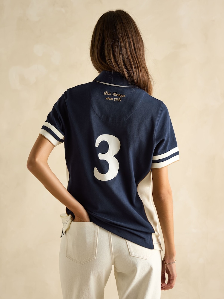 Joules Beaufort Navy Blue Polo Shirt - Image 2 of 6