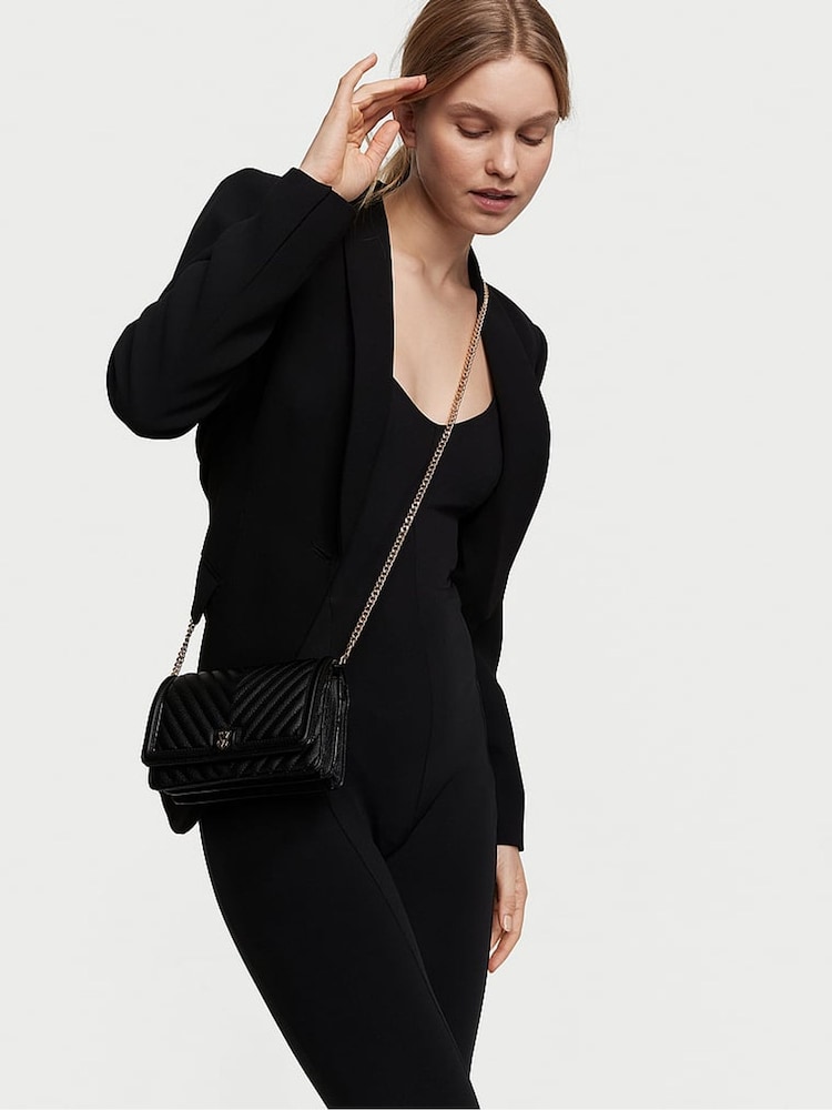 Victoria's Secret Black Mini Crossbody Bag - Image 4 of 4