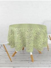 William Morris Gallery Green Willow Boughs 100% Cotton Wipe Clean Table Cloth - Image 2 of 2