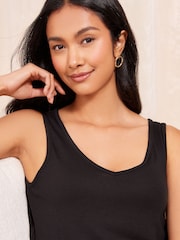 Friends Like These Black Sleeveless Soft Jersey Co Ord Vest - Image 3 of 4