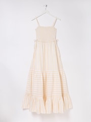 FatFace Yellow Med Moments Stripe Beach Dress - Image 5 of 5
