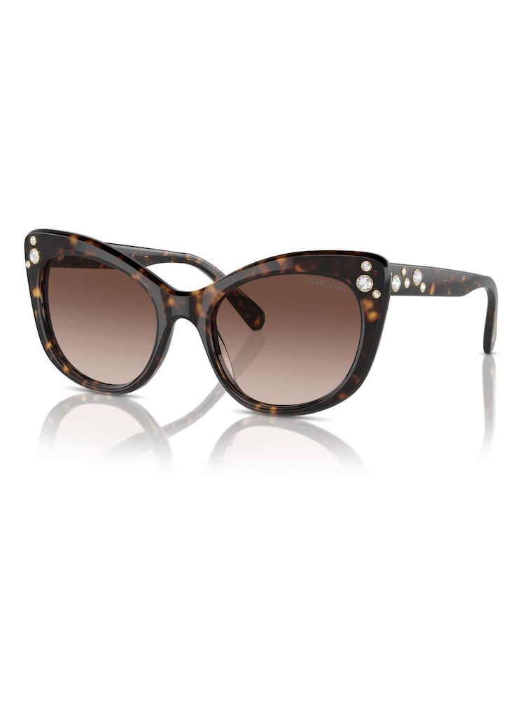Swarovski Brown Sk6020 Cat Eye Sunglasses - Image 2 of 5