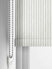 Sophie Allport Grey Stamford Stripe Made to Measure Roller Blinds - Image 3 of 6