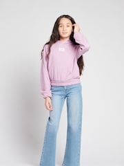 Lee Blue Girls Carol Straight Leg Jeans - Image 3 of 5
