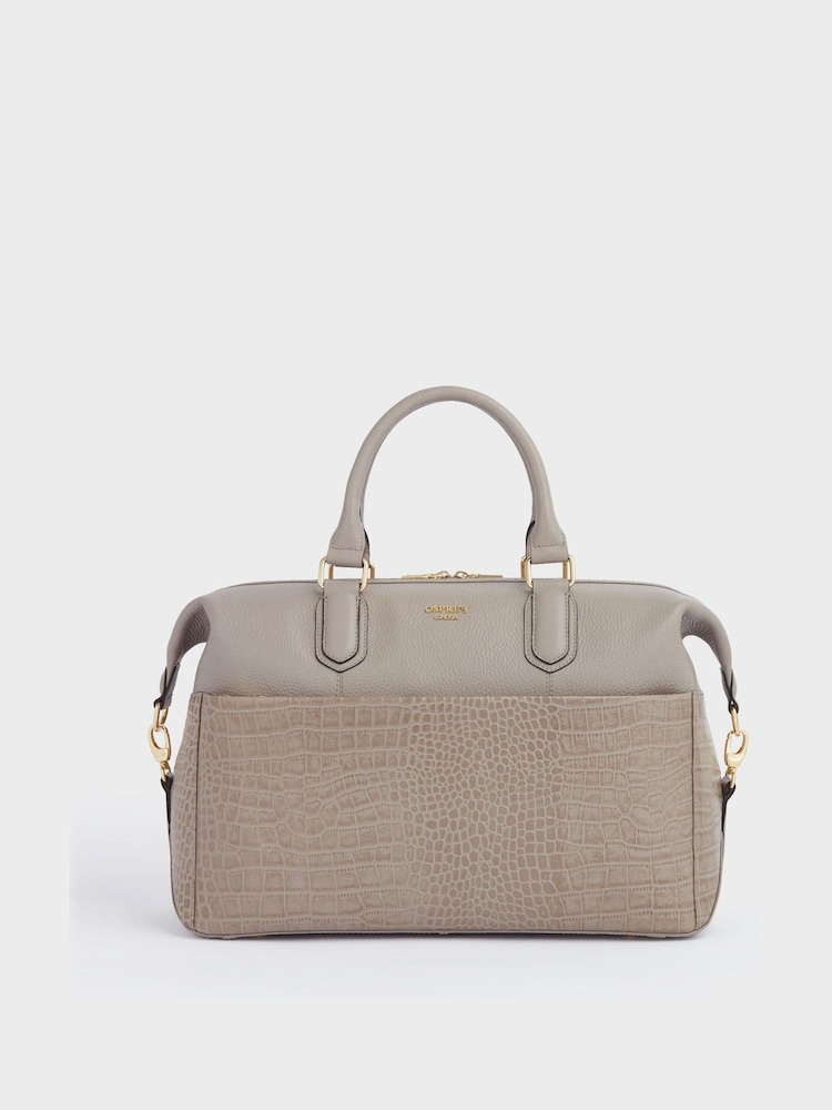 OSPREY LONDON The Kellie Leather Weekender Bag - Image 2 of 6