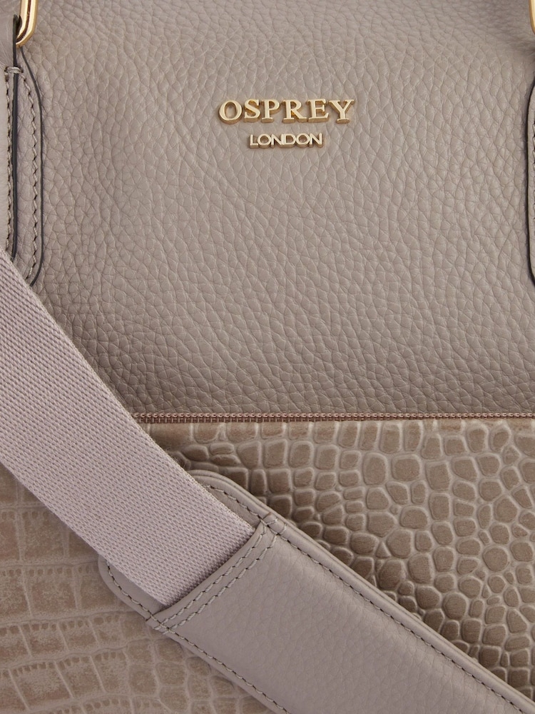 OSPREY LONDON The Kellie Leather Weekender Bag - Image 6 of 6