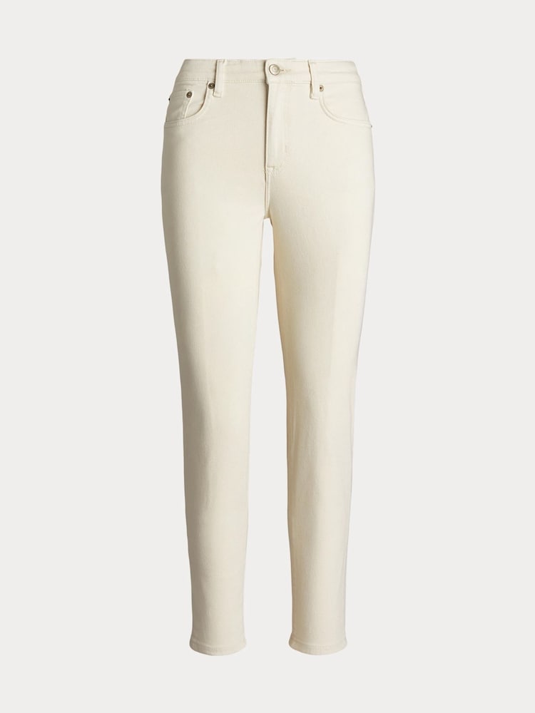 Lauren Ralph Lauren Cream Wash Skinny Jeans - Image 6 of 6