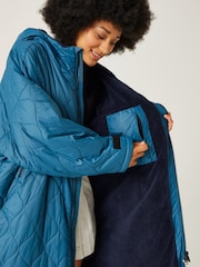 Regatta Blue Quilted Adult Changing Robe - Image 6 of 12