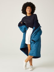 Regatta Blue Quilted Adult Changing Robe - Image 8 of 12
