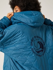 Regatta Blue Quilted Adult Changing Robe - Image 9 of 12