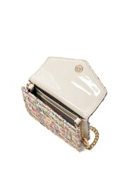 Dune London Pink Kisses Bouclé Coin Purse With Chain - Image 3 of 4