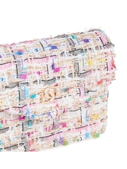 Dune London Pink Kisses Bouclé Coin Purse With Chain - Image 4 of 4