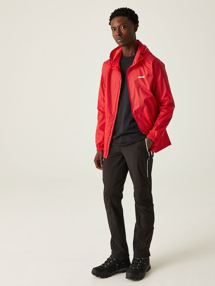 Rouge - Veste imperméable Regatta Pack It III pour homme - Image 3 of 9