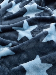 Blue Stars Fleece Baby Blanket - Image 5 of 5