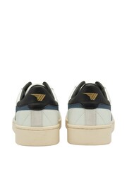 Gola Chalk White Mens Contact Leather Lace-Up Trainers - Image 3 of 4