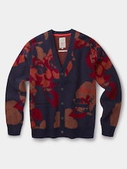 Aubin Morton Pattern Navy Cardigan - Image 6 of 8