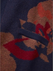 Aubin Morton Pattern Navy Cardigan - Image 8 of 8