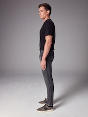 Grey Skinny Fit Comfort Stretch Jeans - Image 5 of 13