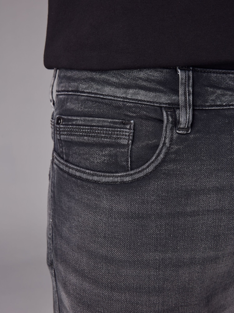 Gris - Coupe fine - Jeans stretch de confort - Image 6 of 13