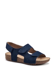 Hotter Blue Wide Fit Explore Touch Fastening Sandals - Image 2 of 4