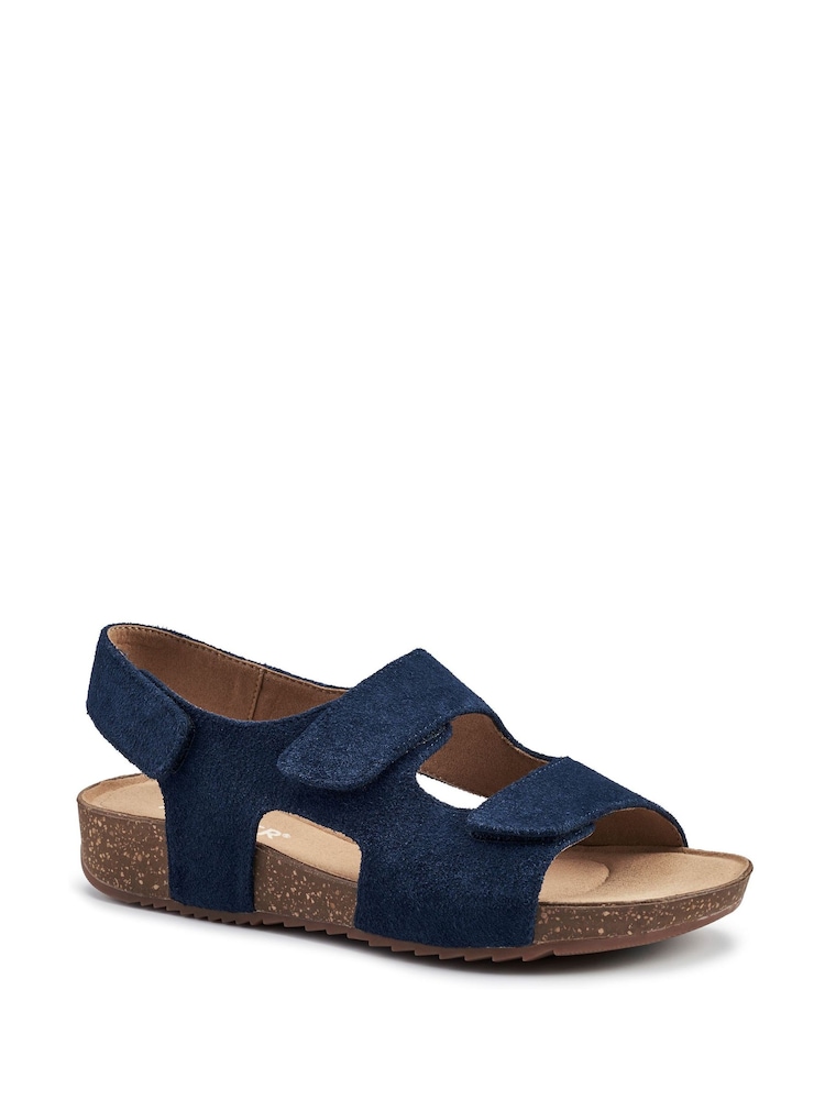 Hotter Blue Wide Fit Explore Touch Fastening Sandals - Image 2 of 4