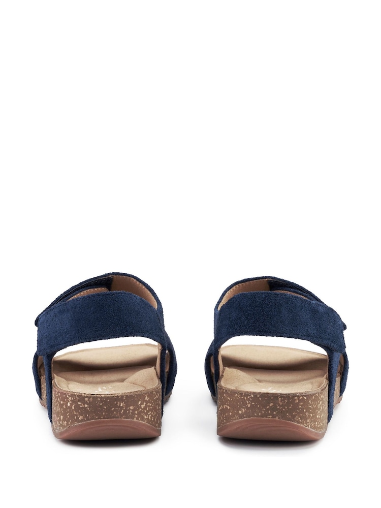 Hotter Blue Wide Fit Explore Touch Fastening Sandals - Image 4 of 4