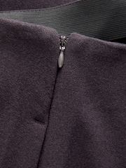 Burgundy Red Warm Handle Midi Skirt - Image 6 of 8