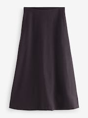 Burgundy Red Warm Handle Midi Skirt - Image 8 of 8